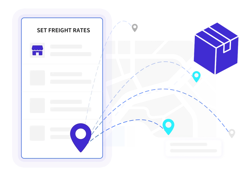 Customised shipping rates by region